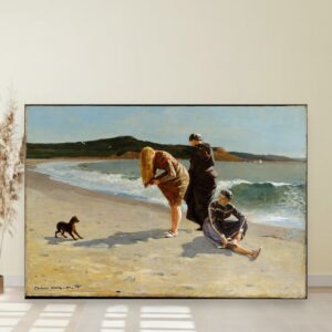 Glava orla u Mančesteru, Winslow Homer, Eagle Head Manchester Massachusetts High Tide, slika na platnu