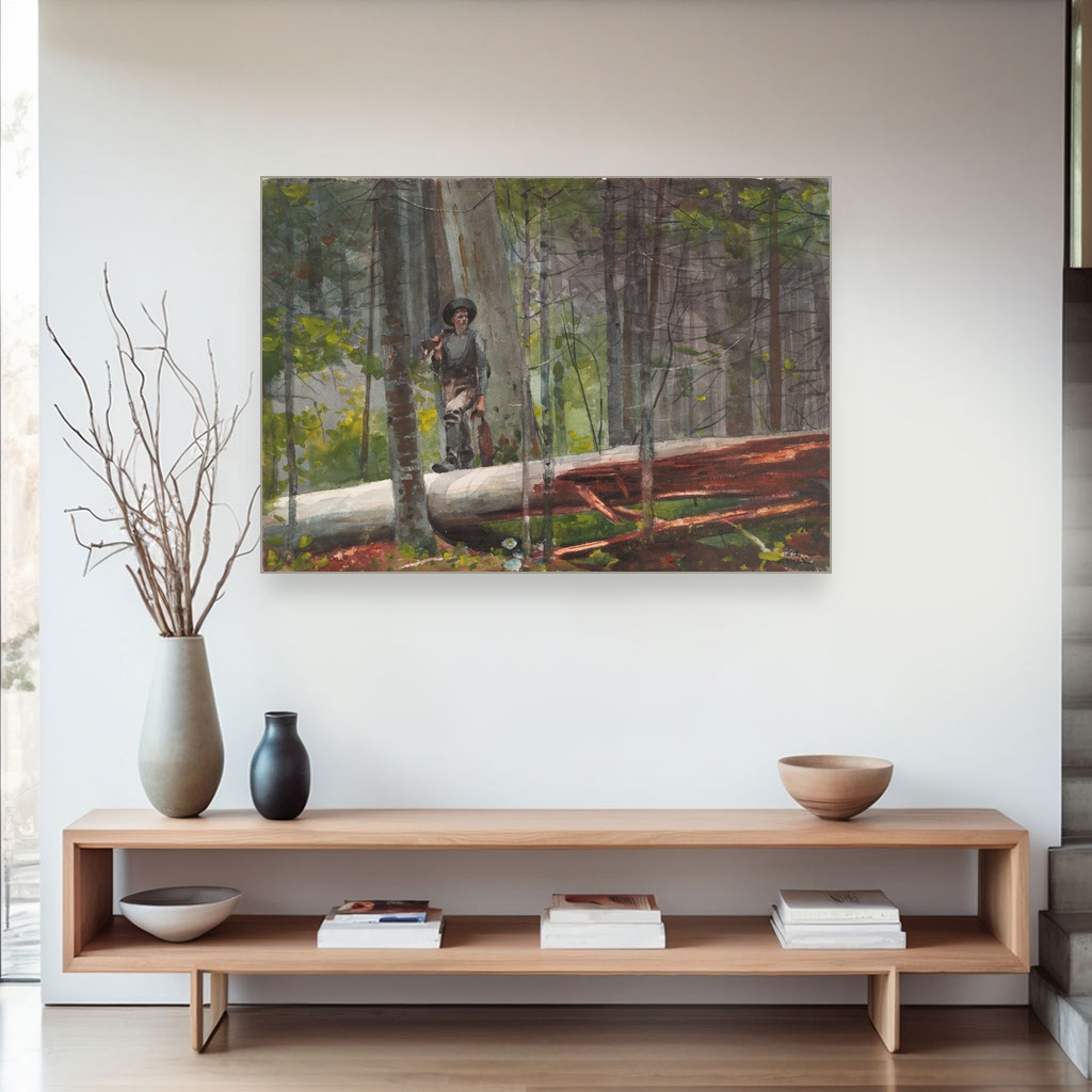 Lovac u Adirondacksu, Winslow Homer, Hunter in the Adirondacks, slika na platnu 4 Lovac u Adirondacksu, Winslow Homer, Hunter in the Adirondacks, slika na platnu - Slika 4