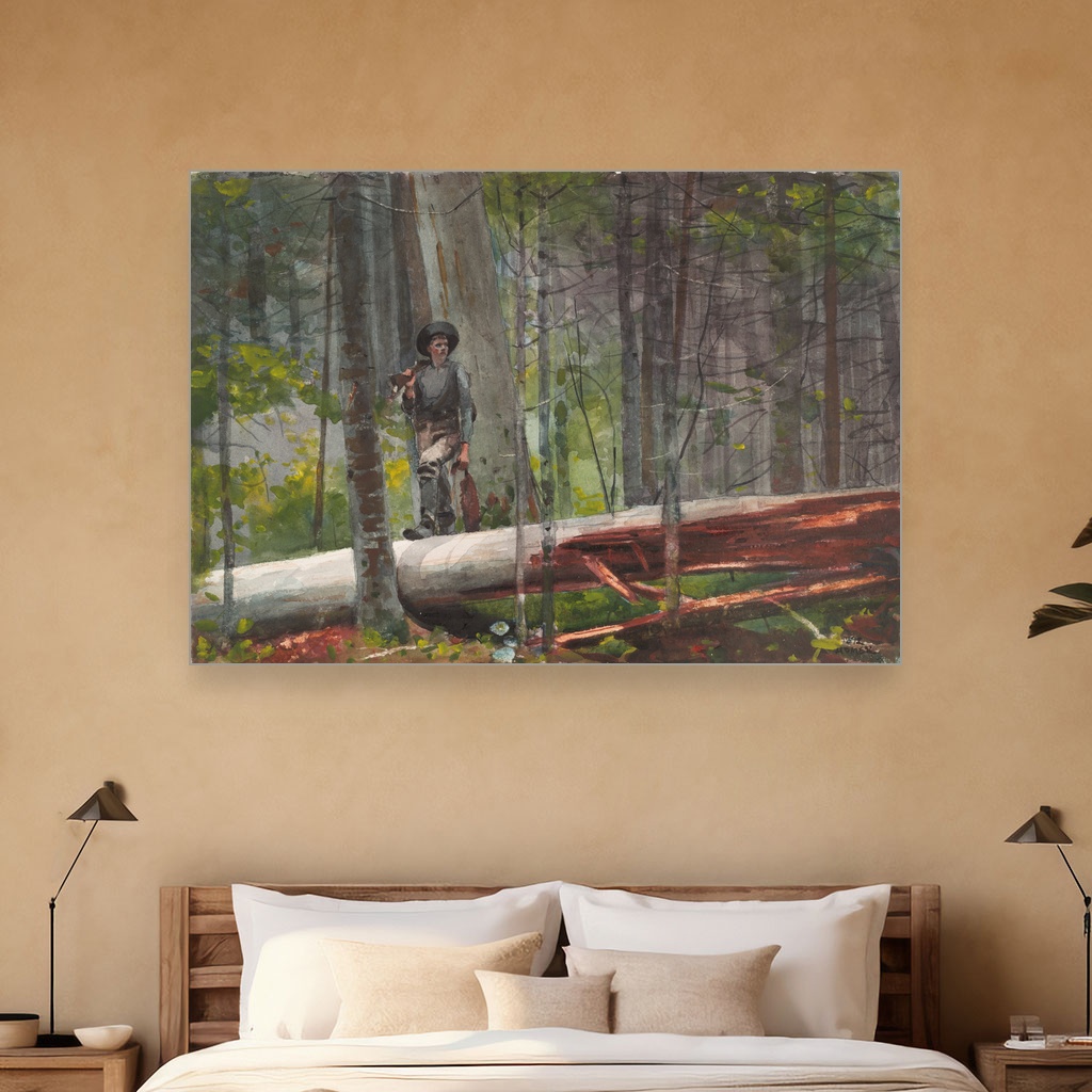 Lovac u Adirondacksu, Winslow Homer, Hunter in the Adirondacks, slika na platnu 5 Lovac u Adirondacksu, Winslow Homer, Hunter in the Adirondacks, slika na platnu - Slika 5