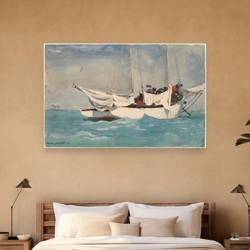 Podizanje ankera na Key Westu, Winslow Homer, Key West Hauling Anchor, slika na platnu 5 Podizanje ankera na Key Westu, Winslow Homer, Key West Hauling Anchor, slika na platnu - Slika 5