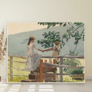Na gredici, Winslow Homer, On the Stile, slika na platnu