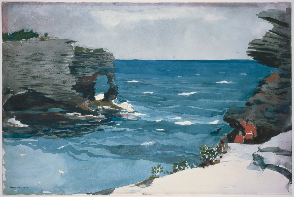 Stena na obali Bermuda, Winslow Homer, Rocky Shore Bermuda, slika na platnu 8 Stena na obali Bermuda, Winslow Homer, Rocky Shore Bermuda, slika na platnu - Slika 8