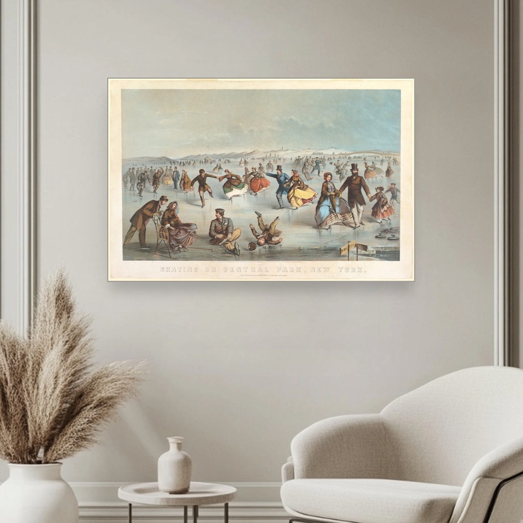 Klizanje u Central parku, Winslow Homer, Skating in Central Park, New York, slika na platnu 3 Klizanje u Central parku, Winslow Homer, Skating in Central Park, New York, slika na platnu - Slika 3