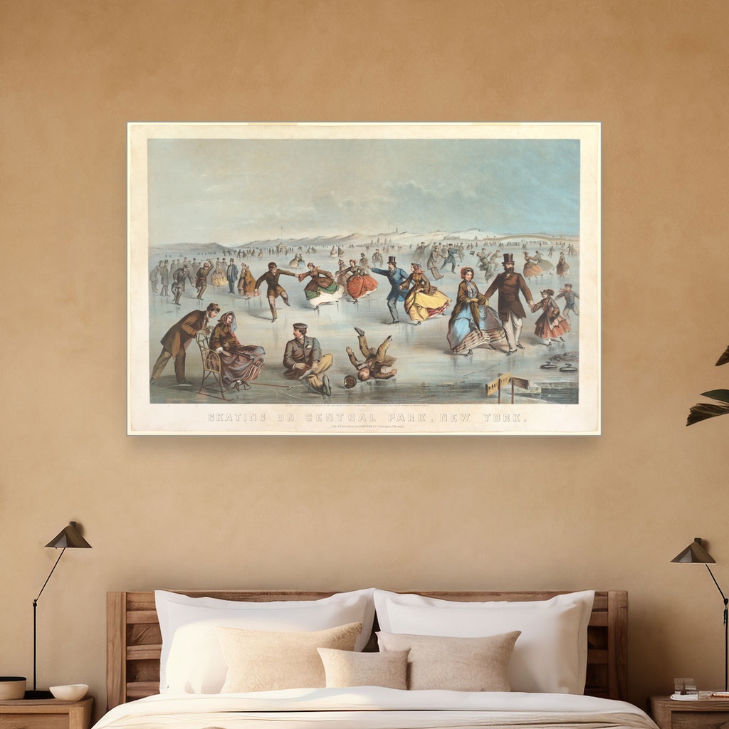 Klizanje u Central parku, Winslow Homer, Skating in Central Park, New York, slika na platnu 5 Klizanje u Central parku, Winslow Homer, Skating in Central Park, New York, slika na platnu - Slika 5