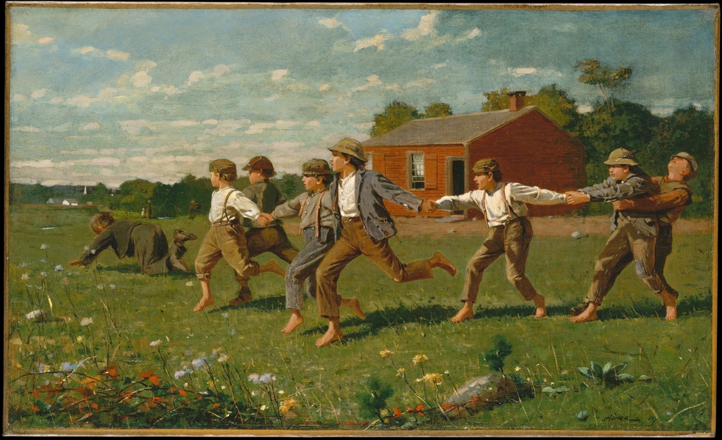 Igra povuci konopac, Winslow Homer, Snap the Whip, slika na platnu 8 Igra povuci konopac, Winslow Homer, Snap the Whip, slika na platnu - Slika 8