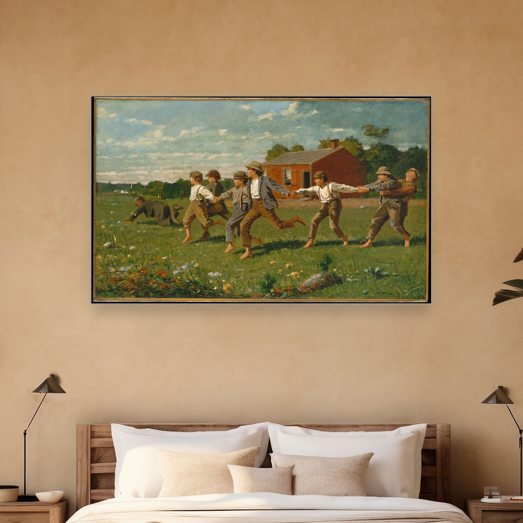 Igra povuci konopac, Winslow Homer, Snap the Whip, slika na platnu 5 Igra povuci konopac, Winslow Homer, Snap the Whip, slika na platnu - Slika 5