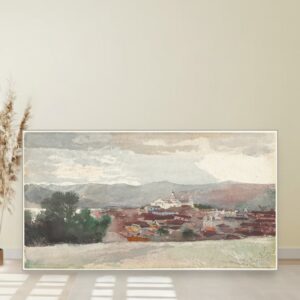 Pogled na Santiago de Kuba, Winslow Homer, View of Santiago de Cuba, slika na platnu