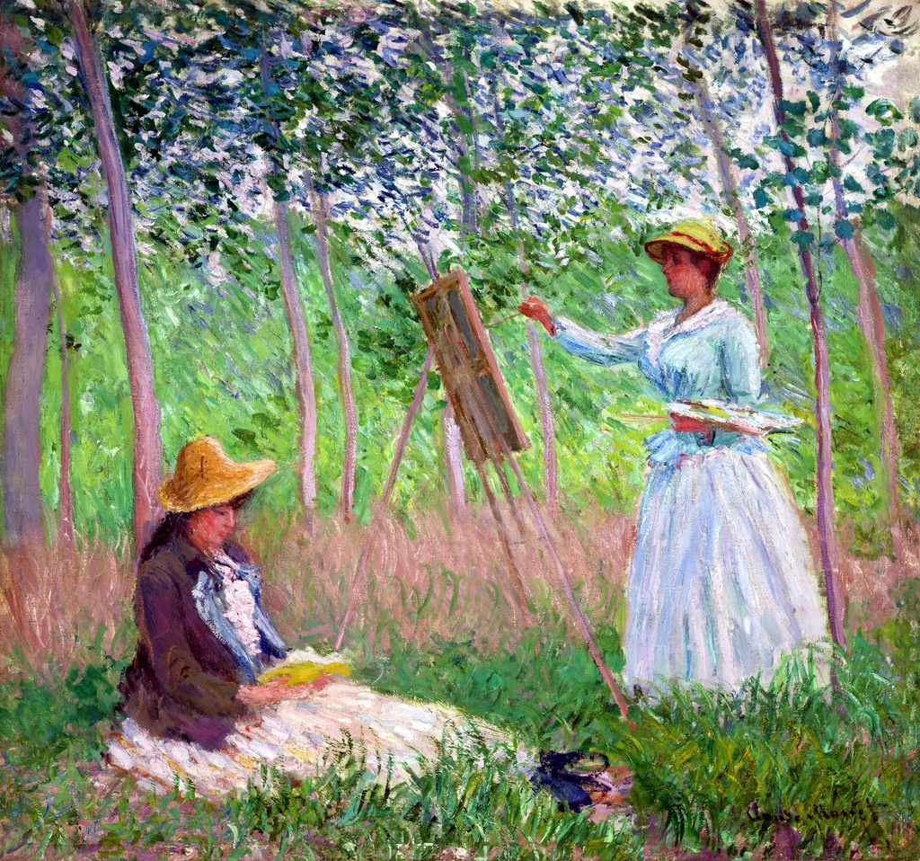 U šumi u Giverniju, Blanche Hoschedé kod svog stafela sa Suzanne Hoschedé koja čita, Blanche Hoschedé, In the Woods at Giverny, Blanche Hoschedé at Her Easel with Suzanne Hoschedé Reading, slika na platnu 8 U šumi u Giverniju, Blanche Hoschedé kod svog stafela sa Suzanne Hoschedé koja čita, Blanche Hoschedé, In the Woods at Giverny, Blanche Hoschedé at Her Easel with Suzanne Hoschedé Reading, slika na platnu - Slika 8