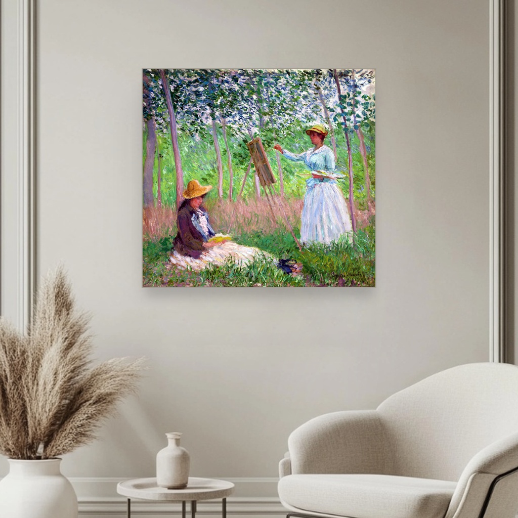 U šumi u Giverniju, Blanche Hoschedé kod svog stafela sa Suzanne Hoschedé koja čita, Blanche Hoschedé, In the Woods at Giverny, Blanche Hoschedé at Her Easel with Suzanne Hoschedé Reading, slika na platnu 3 U šumi u Giverniju, Blanche Hoschedé kod svog stafela sa Suzanne Hoschedé koja čita, Blanche Hoschedé, In the Woods at Giverny, Blanche Hoschedé at Her Easel with Suzanne Hoschedé Reading, slika na platnu - Slika 3