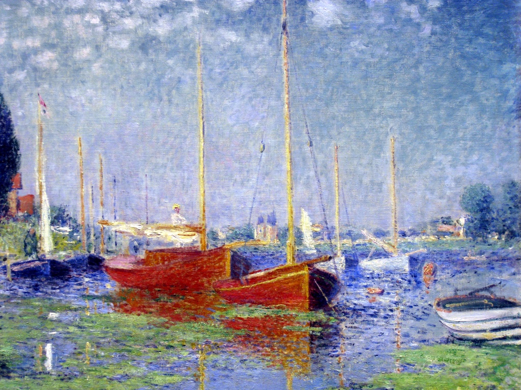 Crvene čamce na Argenteju, Claude Monet, Red Boats at Argenteuil, slika na platnu 8 Crvene čamce na Argenteju, Claude Monet, Red Boats at Argenteuil, slika na platnu - Slika 8