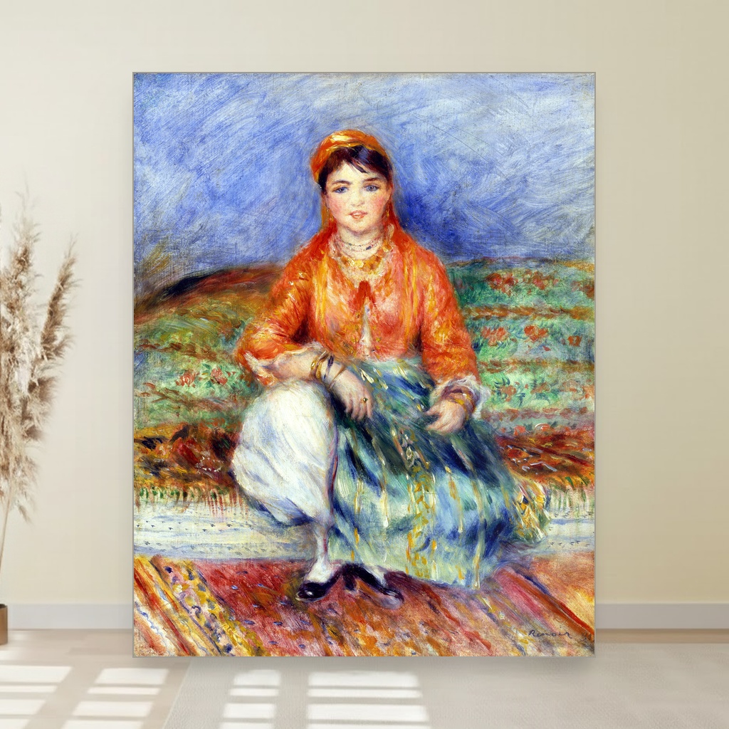 Alžirka, Pierre Auguste Renoir, Algerian Girl, slika na platnu 1 Alžirka, Pierre Auguste Renoir, Algerian Girl, slika na platnu