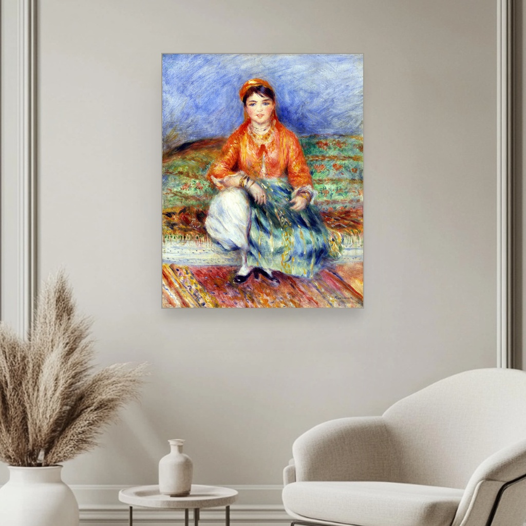 Alžirka, Pierre Auguste Renoir, Algerian Girl, slika na platnu 3 Alžirka, Pierre Auguste Renoir, Algerian Girl, slika na platnu - Image 3