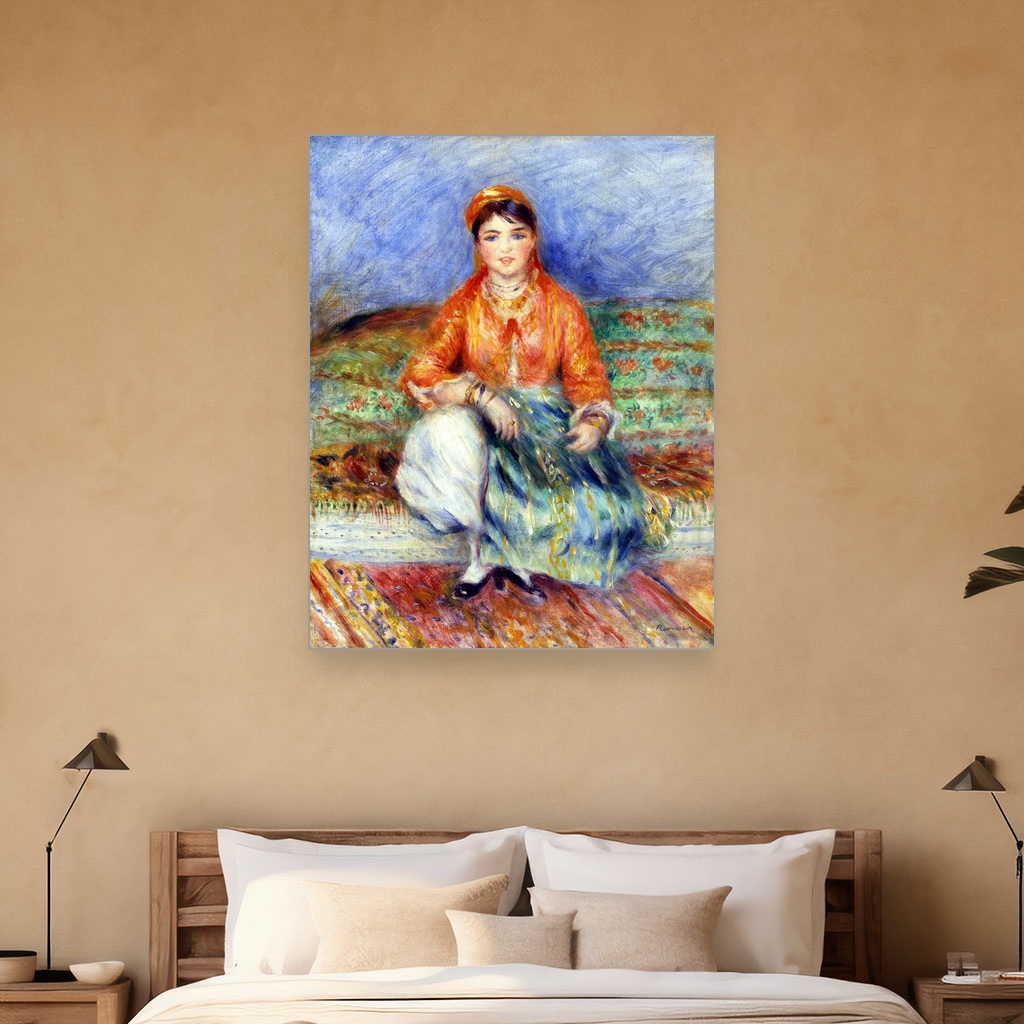 Alžirka, Pierre Auguste Renoir, Algerian Girl, slika na platnu 5 Alžirka, Pierre Auguste Renoir, Algerian Girl, slika na platnu - Image 5