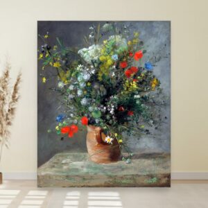Cveće u vazi, Pierre-Auguste Renoir, Flowers in a Vase, slika na platnu
