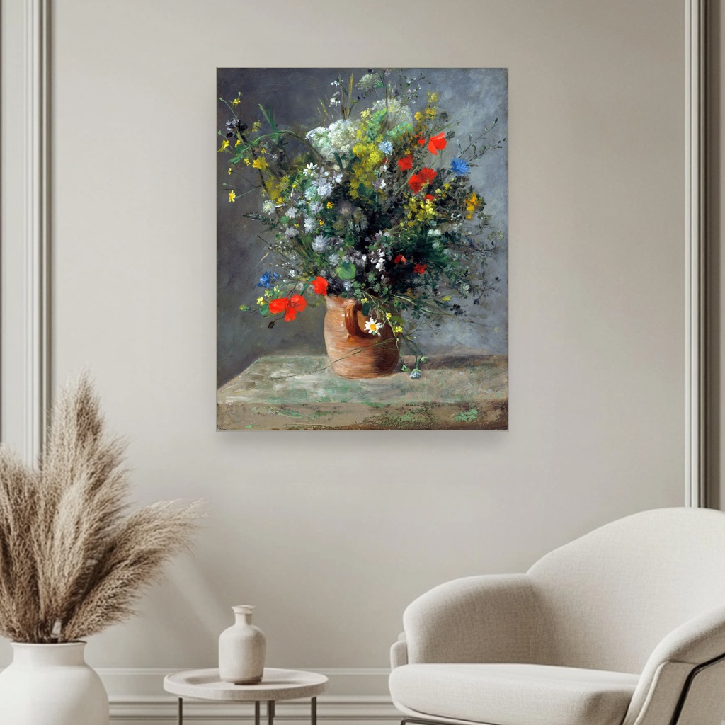 Cveće u vazi, Pierre-Auguste Renoir, Flowers in a Vase, slika na platnu 3 Cveće u vazi, Pierre-Auguste Renoir, Flowers in a Vase, slika na platnu - Slika 3