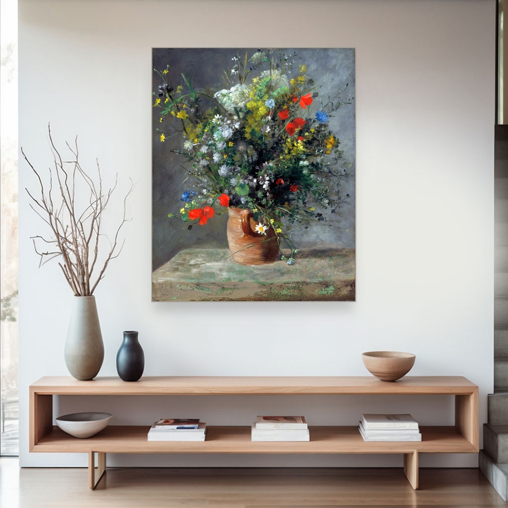 Cveće u vazi, Pierre-Auguste Renoir, Flowers in a Vase, slika na platnu 4 Cveće u vazi, Pierre-Auguste Renoir, Flowers in a Vase, slika na platnu - Slika 4