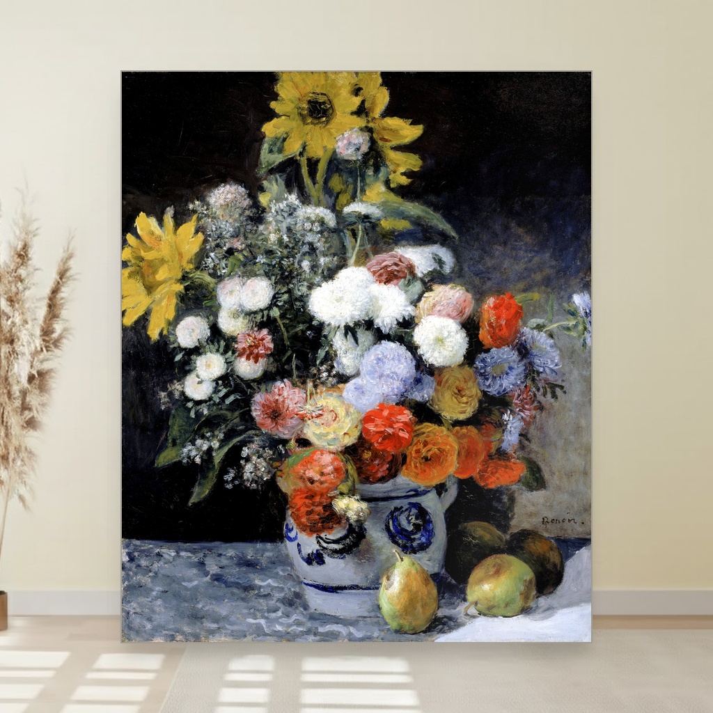 Miks cveća u zemljanoj vazi, Pierre-Auguste Renoir, Mixed Flowers in an Earthenware Pot, slika na platnu 1 Miks cveća u zemljanoj vazi, Pierre-Auguste Renoir, Mixed Flowers in an Earthenware Pot, slika na platnu