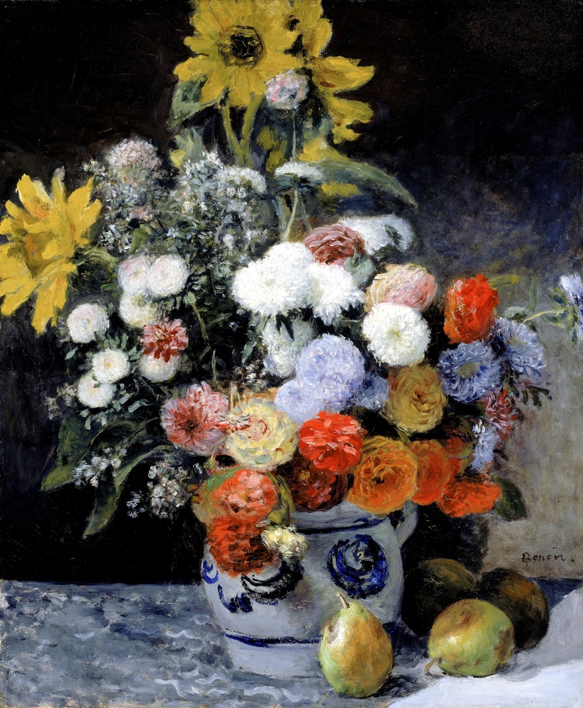 Miks cveća u zemljanoj vazi, Pierre-Auguste Renoir, Mixed Flowers in an Earthenware Pot, slika na platnu 8 Miks cveća u zemljanoj vazi, Pierre-Auguste Renoir, Mixed Flowers in an Earthenware Pot, slika na platnu - Slika 8