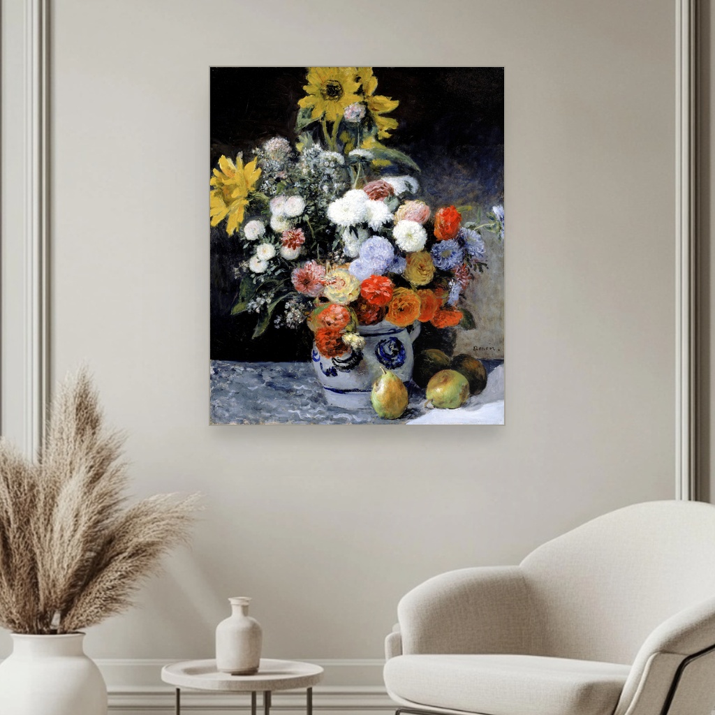 Miks cveća u zemljanoj vazi, Pierre-Auguste Renoir, Mixed Flowers in an Earthenware Pot, slika na platnu 3 Miks cveća u zemljanoj vazi, Pierre-Auguste Renoir, Mixed Flowers in an Earthenware Pot, slika na platnu - Slika 3