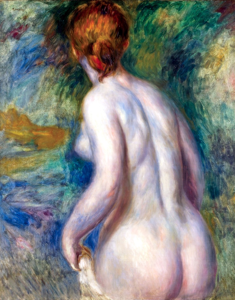 Gola figura iz profila, Pierre-Auguste Renoir, Nude Seen from the Back, slika na platnu 8 Gola figura iz profila, Pierre-Auguste Renoir, Nude Seen from the Back, slika na platnu - Slika 8