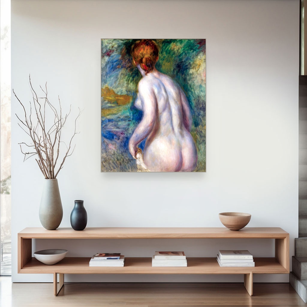 Gola figura iz profila, Pierre-Auguste Renoir, Nude Seen from the Back, slika na platnu 4 Gola figura iz profila, Pierre-Auguste Renoir, Nude Seen from the Back, slika na platnu - Slika 4