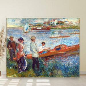Veslači u Šatu, Pierre-Auguste Renoir, Oarsmen at Chatou, slika na platnu