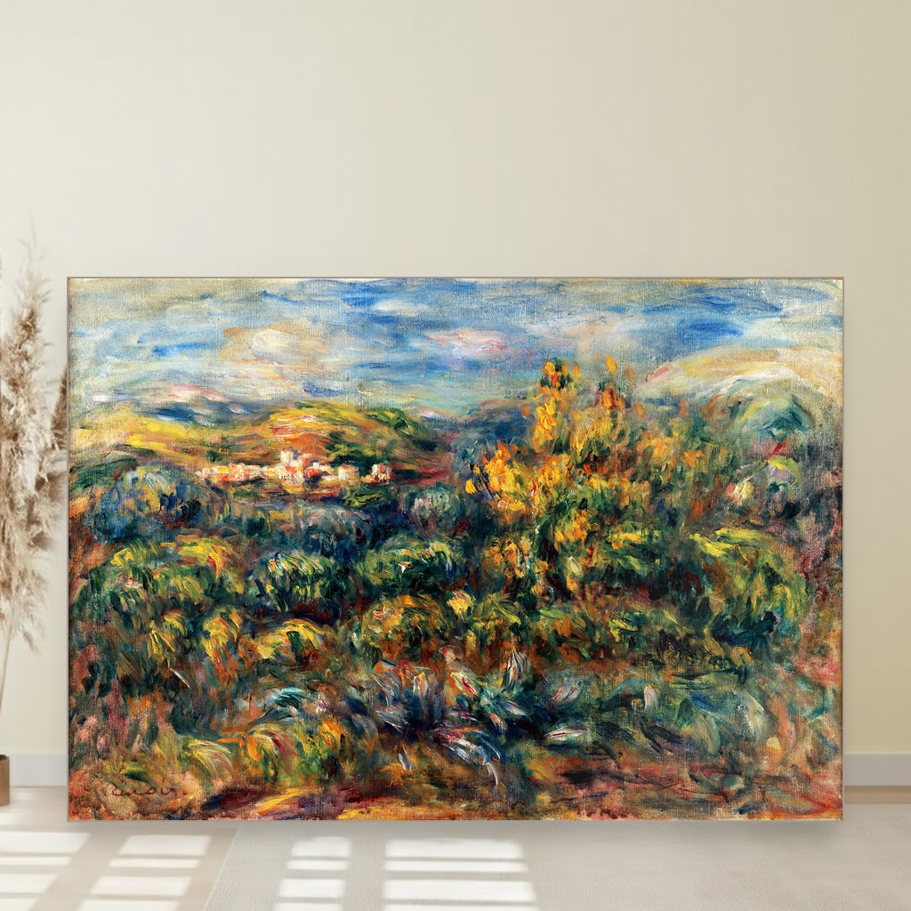 Pejzaž iz Cagnesa, Pierre-Auguste Renoir, Paysage de Cagnes, slika na platnu 1 Pejzaž iz Cagnesa, Pierre-Auguste Renoir, Paysage de Cagnes, slika na platnu