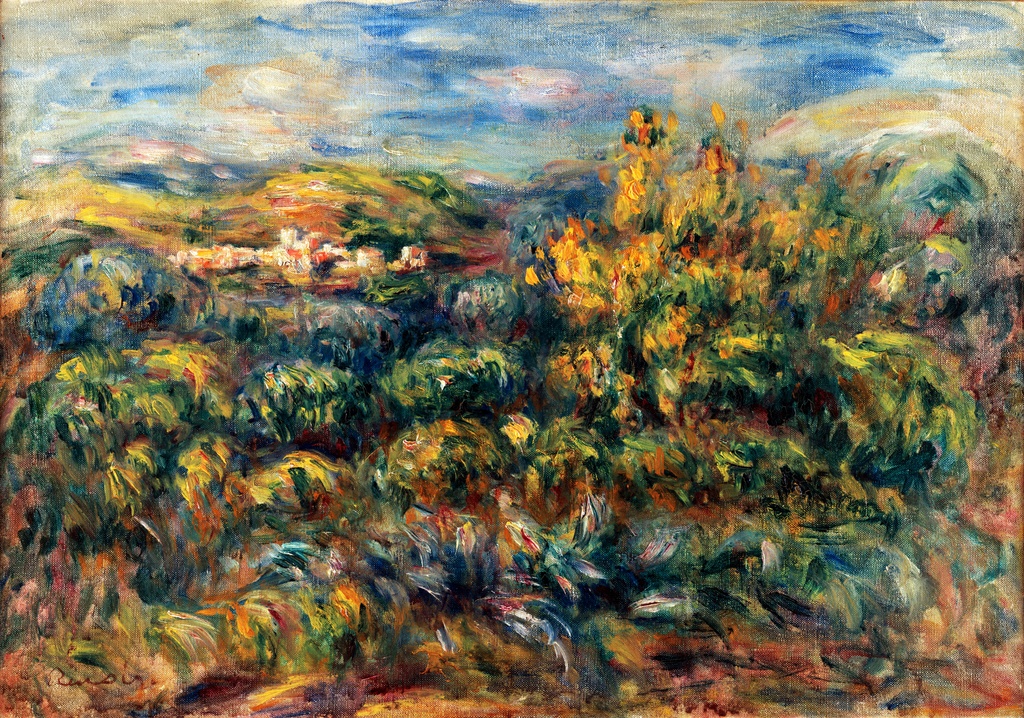 Pejzaž iz Cagnesa, Pierre-Auguste Renoir, Paysage de Cagnes, slika na platnu 8 Pejzaž iz Cagnesa, Pierre-Auguste Renoir, Paysage de Cagnes, slika na platnu - Slika 8