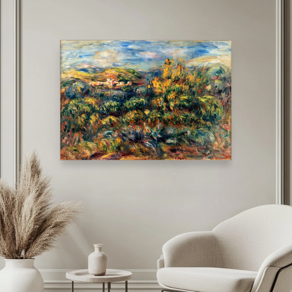 Pejzaž iz Cagnesa, Pierre-Auguste Renoir, Paysage de Cagnes, slika na platnu 3 Pejzaž iz Cagnesa, Pierre-Auguste Renoir, Paysage de Cagnes, slika na platnu - Slika 3