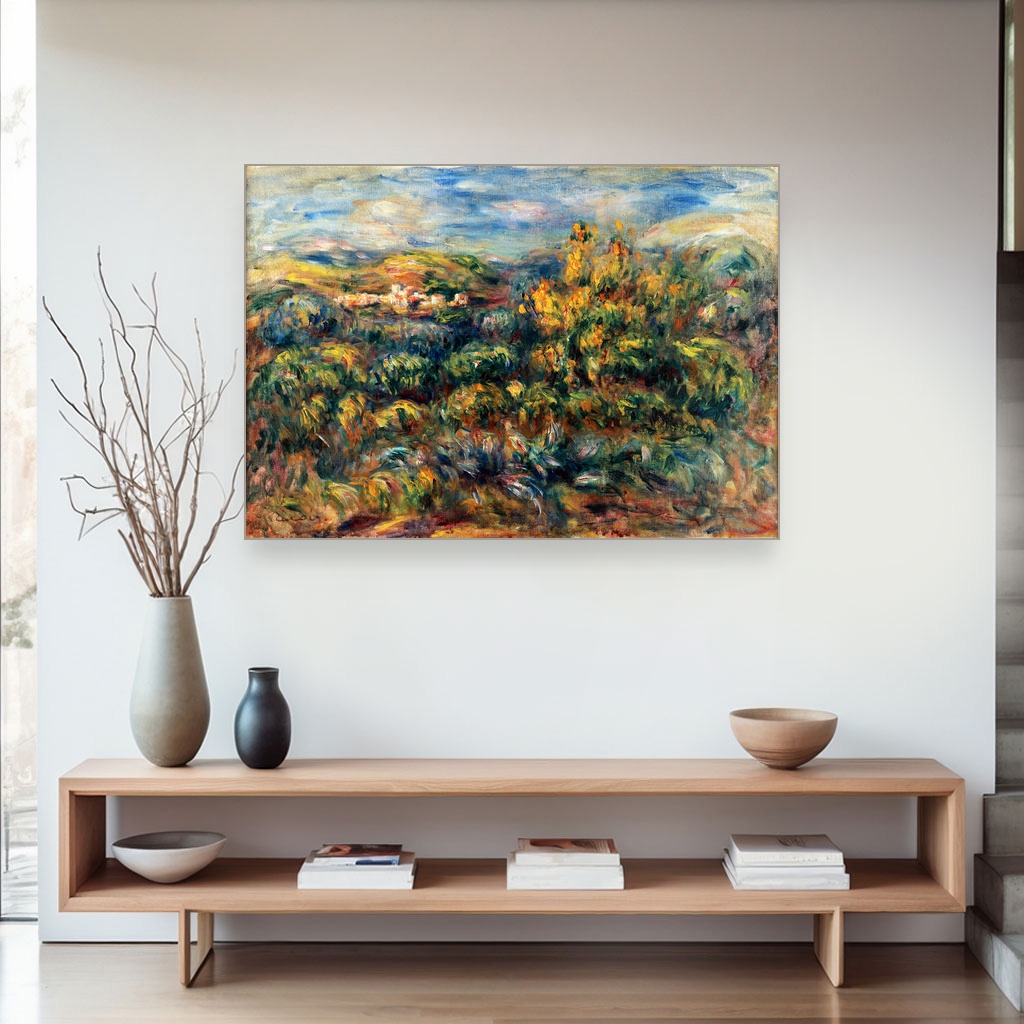 Pejzaž iz Cagnesa, Pierre-Auguste Renoir, Paysage de Cagnes, slika na platnu 4 Pejzaž iz Cagnesa, Pierre-Auguste Renoir, Paysage de Cagnes, slika na platnu - Slika 4