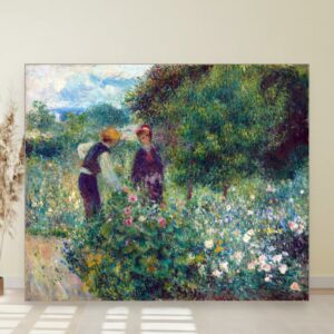 Berba cveća, Pierre Auguste Renoir, Picking Flowers, slika na platnu