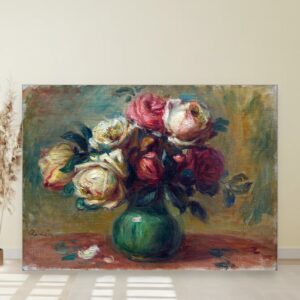 Ruze u vazi, Pierre-Auguste Renoir, Roses in a Vase, slika na platnu