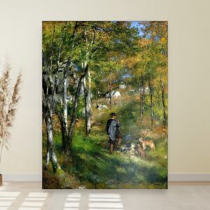 Lovac na srce u šumi Fontainebleau, Pierre-Auguste Renoir, The Painter Le Coeur Hunting in the Fontainebleau Forest, slika na platnu