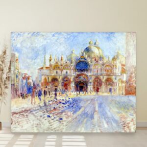 Trg Svetog Marka u Veneciji, Pierre-Auguste Renoir, The Piazza San Marco Venice, slika na platnu