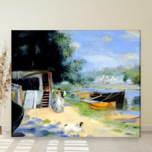 Pogled na Bugival, Pierre Auguste Renoir, View of Bougival, slika na platnu