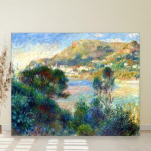 Pogled na Monte Karlo sa Kap Martina, Pierre-Auguste Renoir, View of Monte Carlo from Cap Martin, slika na platnu