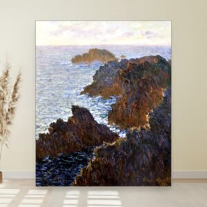 Stene na Belle-Isle, Paul Signac, Rocks at Belle-Isle Port-Domois, slika na platnu