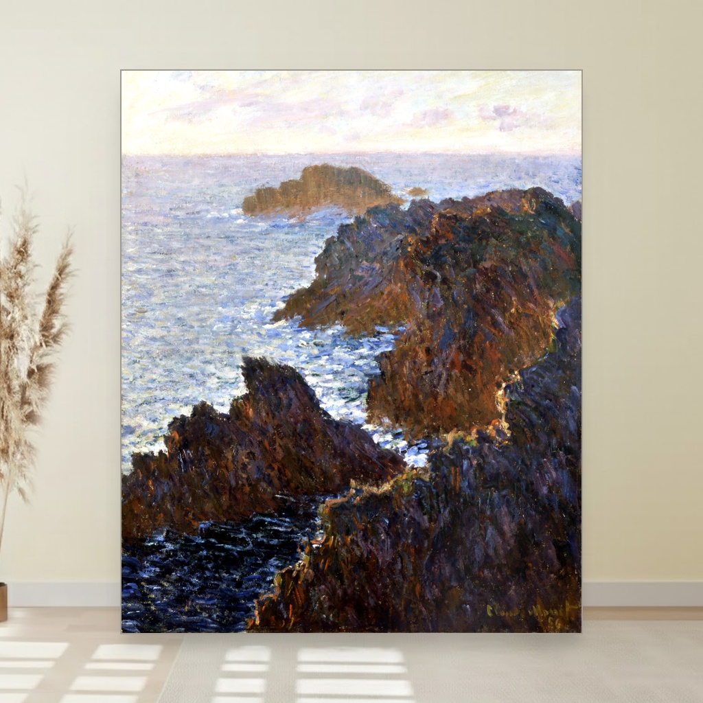 Stene na Belle-Isle slika na platnu Nova Art Studio