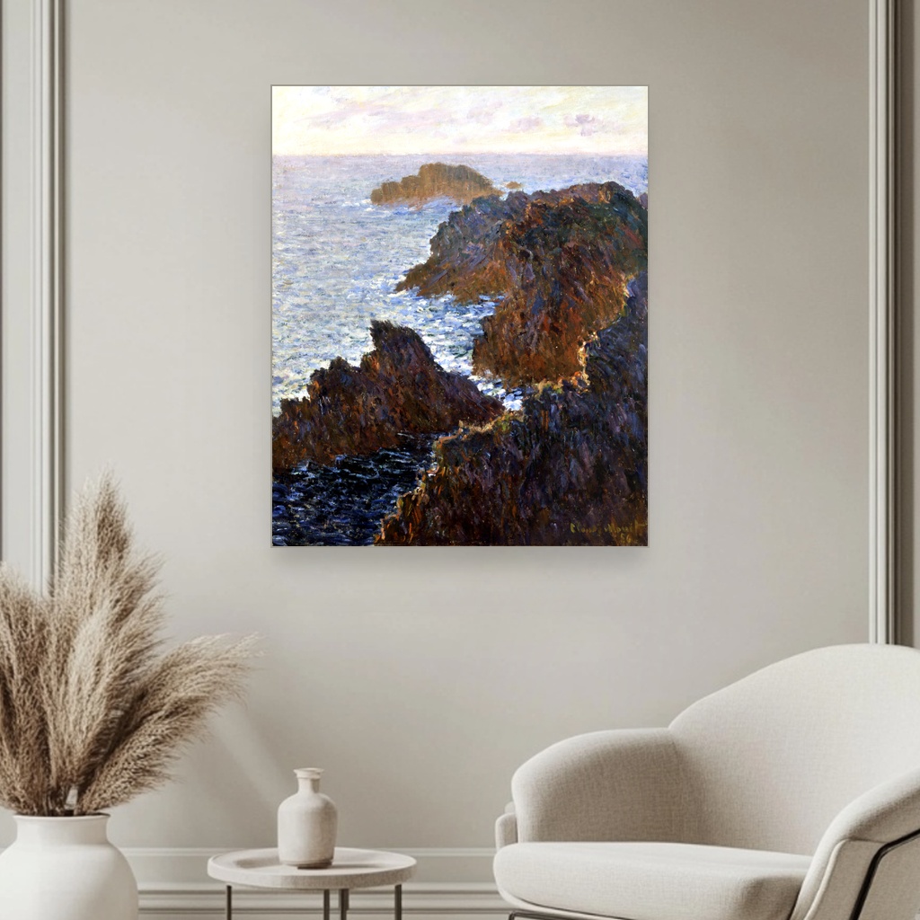 Stene na Belle-Isle, Paul Signac, Rocks at Belle-Isle Port-Domois, slika na platnu 3 Stene na Belle-Isle, Paul Signac, Rocks at Belle-Isle Port-Domois, slika na platnu - Slika 3