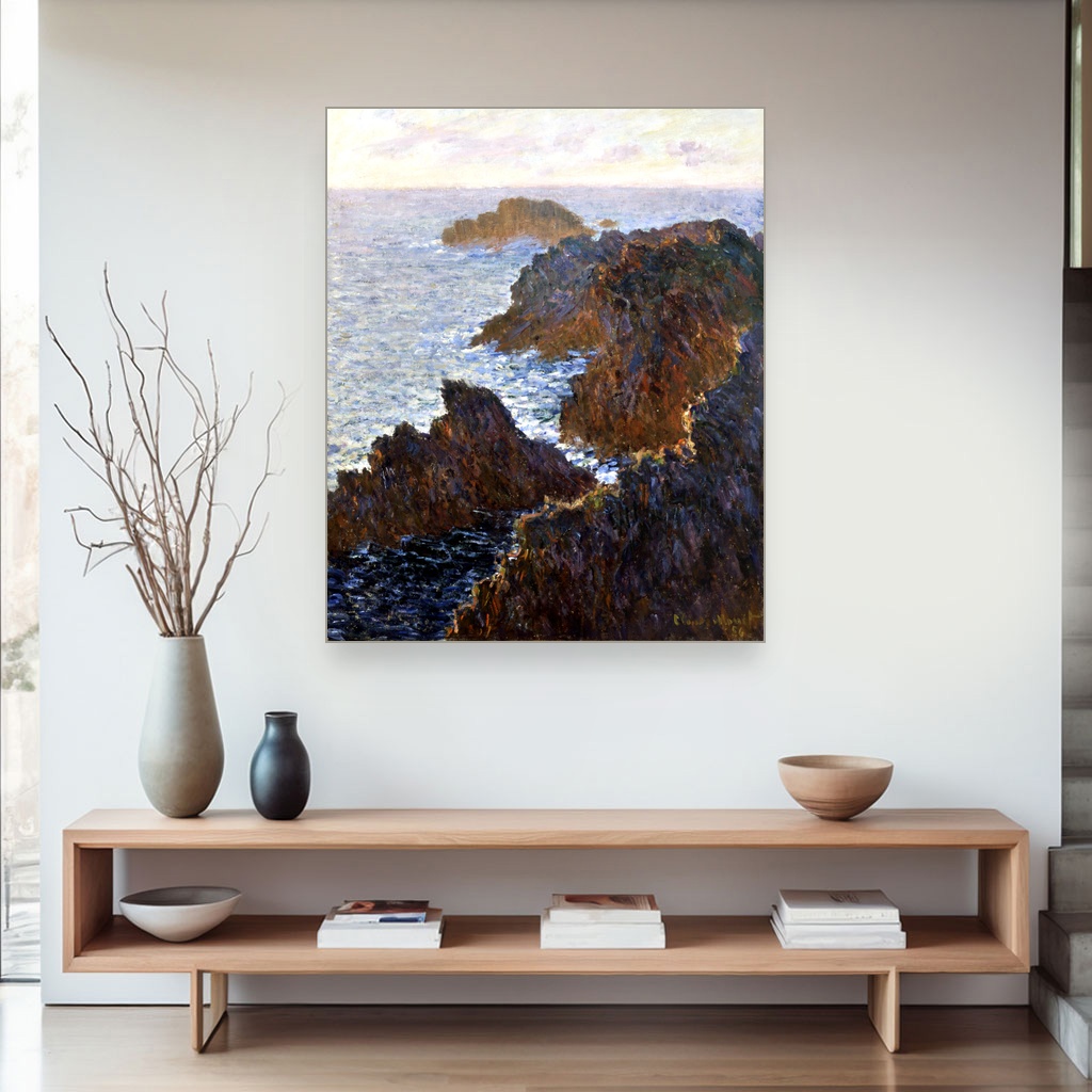 Stene na Belle-Isle, Paul Signac, Rocks at Belle-Isle Port-Domois, slika na platnu 4 Stene na Belle-Isle, Paul Signac, Rocks at Belle-Isle Port-Domois, slika na platnu - Slika 4