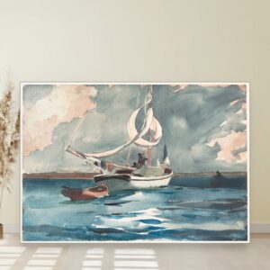 Jedrilica u Nasu, Winslow Homer, Sloop Nassau, slika na platnu