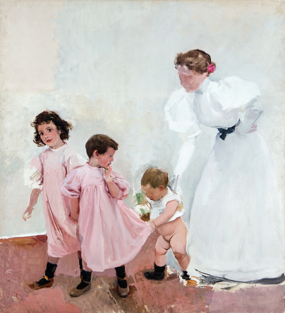 Moja supruga i deca, Joaquín Sorolla, My wife and children, slika na platnu 8 Moja supruga i deca, Joaquín Sorolla, My wife and children, slika na platnu - Slika 8