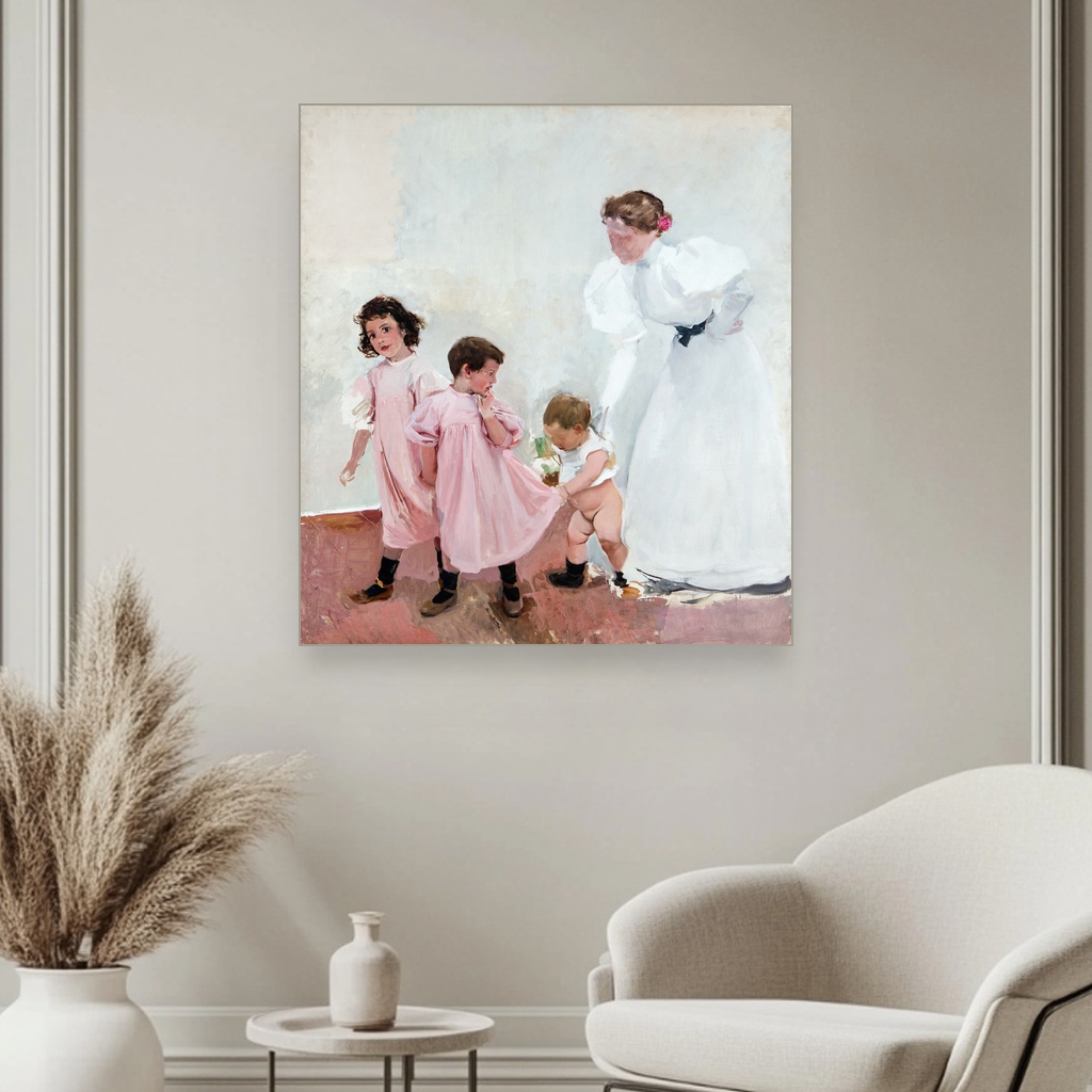 Moja supruga i deca, Joaquín Sorolla, My wife and children, slika na platnu 3 Moja supruga i deca, Joaquín Sorolla, My wife and children, slika na platnu - Slika 3