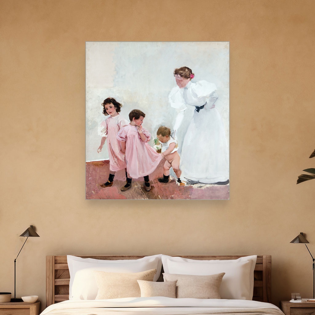 Moja supruga i deca, Joaquín Sorolla, My wife and children, slika na platnu 5 Moja supruga i deca, Joaquín Sorolla, My wife and children, slika na platnu - Slika 5