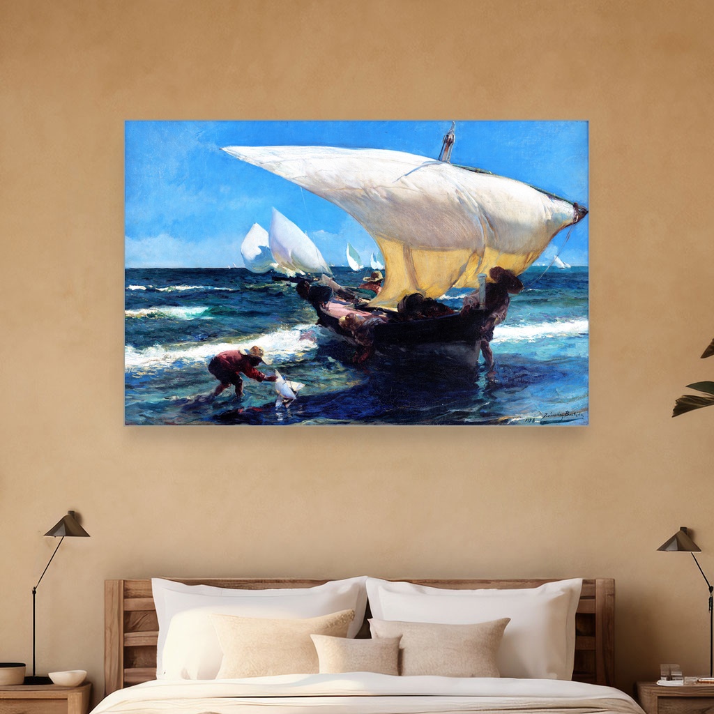 Obala Valensije, Joaquín Sorolla, On the Coast of Valencia, slika na platnu 5 Obala Valensije, Joaquín Sorolla, On the Coast of Valencia, slika na platnu - Slika 5