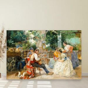 Gitaristi, Joaquín Sorolla, The guitarists, slika na platnu