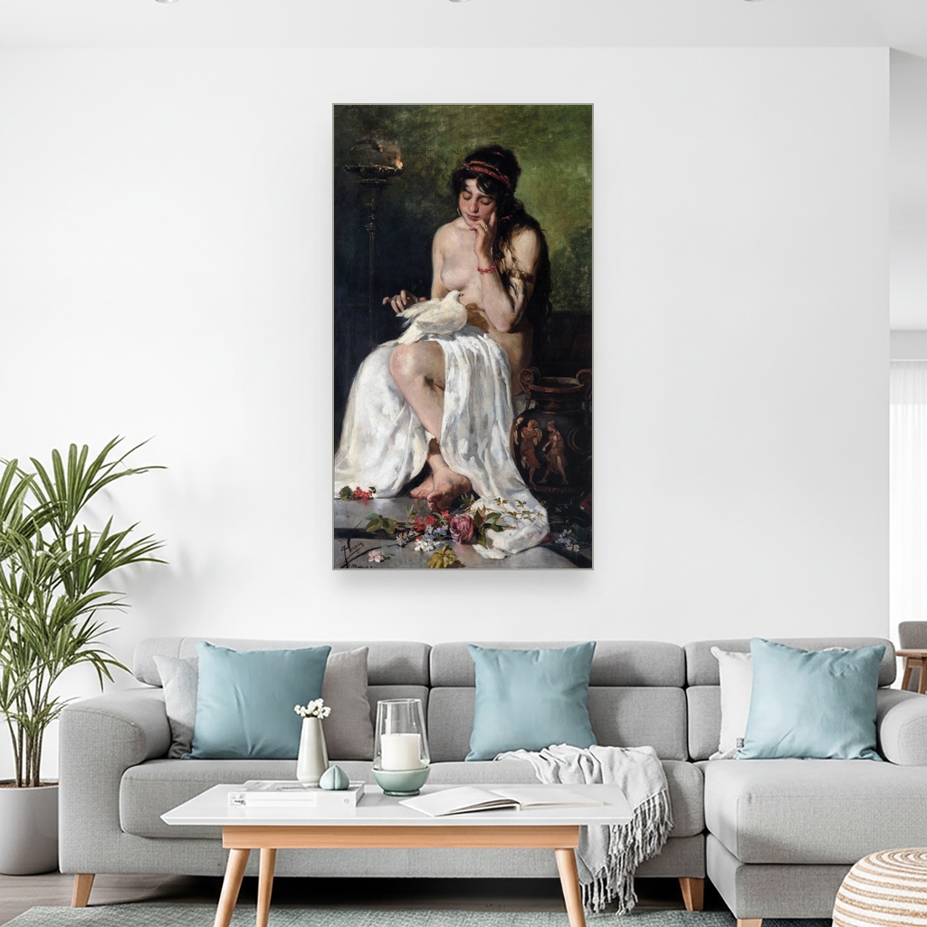 Rob i golub, Joaquín Sorolla, The slave and the dove, slika na platnu 2 Rob i golub, Joaquín Sorolla, The slave and the dove, slika na platnu - Slika 2