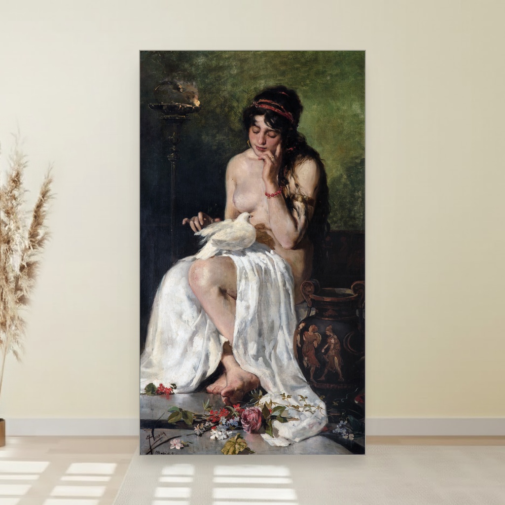 Rob i golub, Joaquín Sorolla, The slave and the dove, slika na platnu 1 Rob i golub, Joaquín Sorolla, The slave and the dove, slika na platnu