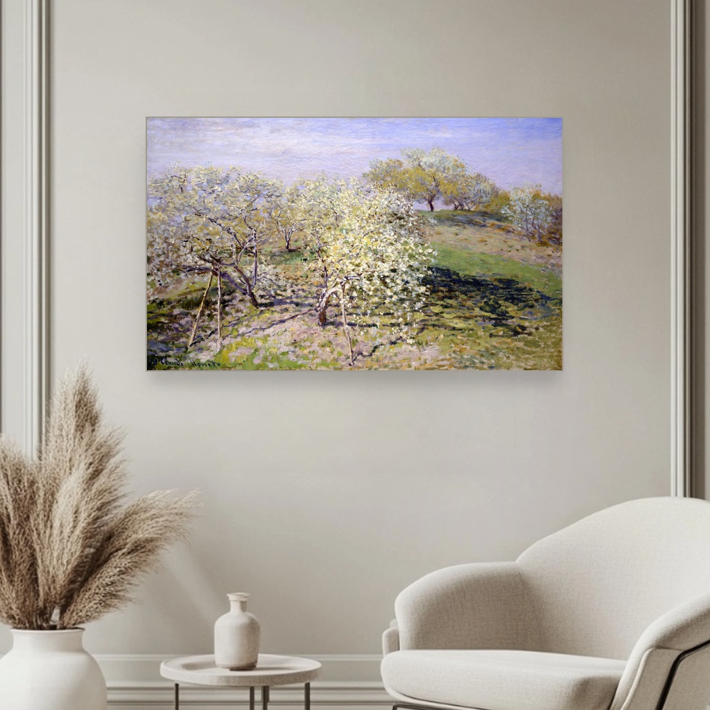 Proleće cvetajuće voćke, Isaac Levitan, Spring Fruit Trees in Bloom, slika na platnu 3 Proleće cvetajuće voćke, Isaac Levitan, Spring Fruit Trees in Bloom, slika na platnu - Slika 3