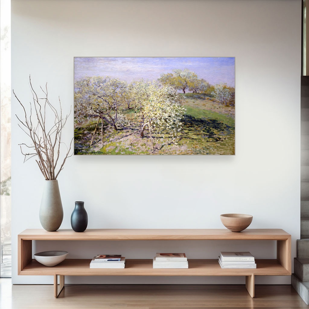 Proleće cvetajuće voćke, Isaac Levitan, Spring Fruit Trees in Bloom, slika na platnu 4 Proleće cvetajuće voćke, Isaac Levitan, Spring Fruit Trees in Bloom, slika na platnu - Slika 4